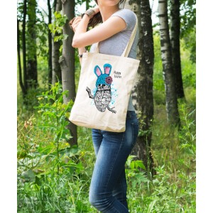 Bez Çanta Happy Easter Baskılı Çanta Hediyelik Çanta BDKCNTA030