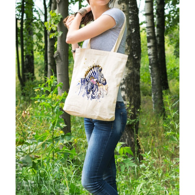 Bez Çanta Love Zebra Baskılı Çanta Hediyelik Çanta BDKCNTA031