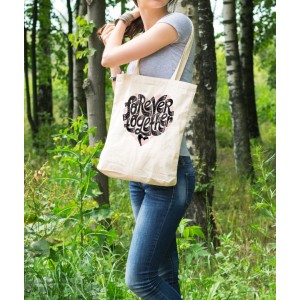 Bez Çanta Forever Together  Baskılı Çanta Hediyelik Çanta BDKCNTA037