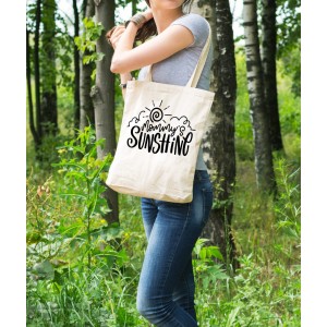 Bez Çanta Sun Shine Black Baskılı Çanta Hediyelik Çanta BDKCNTA040