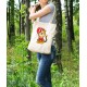 Bez Çanta Cute Cat Orange Baskılı Çanta Hediyelik Çanta BDKCNTA042 Bez Çanta Cute Cat Orange Baskılı Çanta Hediyelik Çanta BDKCNTA042