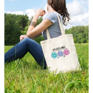 Bez Çanta My Feeling Love  Baskılı Çanta Hediyelik Çanta BDKCNTA053