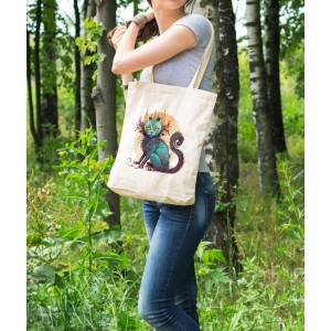 Bez Çanta Cool Cat KS Baskılı Çanta Hediyelik Çanta BDKCNTA056