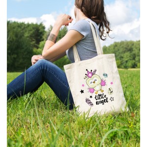 Bez Çanta Little Angel Baskılı Çanta Hediyelik Çanta BDKCNTA072