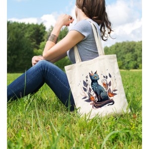 Bez Çanta Cool Cat V3 Baskılı Çanta Hediyelik Çanta BDKCNTA079