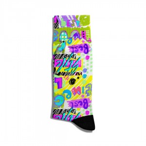 Eğlenceli Çorap Unisex Best Style Popart Baskılı Çorap ECSOKET005