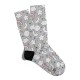 Eğlenceli Çorap Unisex Gri Ay Gökkuşağı Baskılı Çorap ECSOKET015