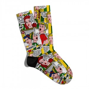 Eğlenceli Çorap Unisex  Popart Ohh Yeap Baskılı Çorap ECSOKET046