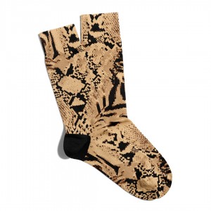 Eğlenceli Çorap Unisex  Snake Yılan Derisi Baskılı Çorap ECSOKET050