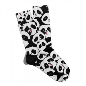 Eğlenceli Çorap Unisex  Sevimli Panda Ps Baskılı Çorap ECSOKET056