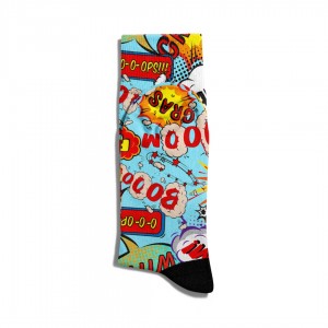 Eğlenceli Çorap Unisex  Popart Boom Cool  Baskılı Çorap ECSOKET057