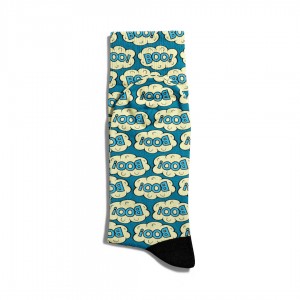 Eğlenceli Çorap Unisex Boo Boo PopArt  Baskılı Çorap ECSOKET076