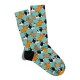Eğlenceli Çorap Unisex  Sevimli Cift Kopekli Baskılı Çorap ECSOKET080