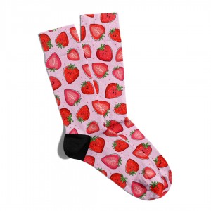 Eğlenceli Çorap Unisex  Cilek PopArt Baskılı Çorap ECSOKET081
