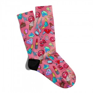 Eğlenceli Çorap Unisex  City Paris PopArt Baskılı Çorap ECSOKET088