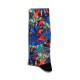 Eğlenceli Çorap Unisex  Flower Mavi  Yaz Çicekleri Baskılı Çorap ECSOKET092