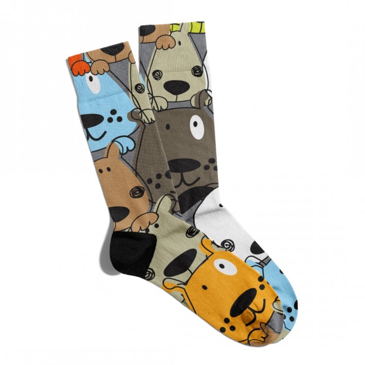 Eğlenceli Çorap Unisex Benekli Hayvanlar Baskılı Çorap ECSOKET109 Eğlenceli Çorap Unisex Benekli Hayvanlar Baskılı Çorap ECSOKET109