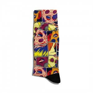 Eğlenceli Çorap Unisex  Cool Popart Summer Baskılı Çorap ECSOKET111