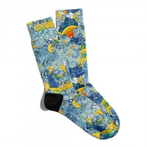 Eğlenceli Çorap Unisex  Summer Gunes Yaz  PopArt Baskılı Çorap ECSOKET120