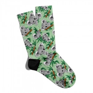 Eğlenceli Çorap Unisex  Sevimli Koala Baskılı Çorap ECSOKET121