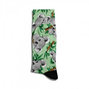 Eğlenceli Çorap Unisex  Sevimli Koala Baskılı Çorap ECSOKET121