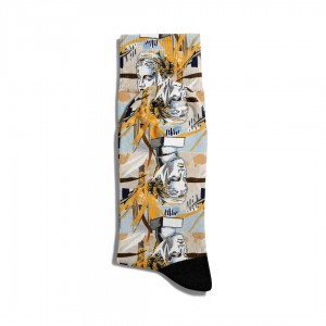 Eğlenceli Çorap Unisex  Heykel MTL PopArt Baskılı Çorap ECSOKET128