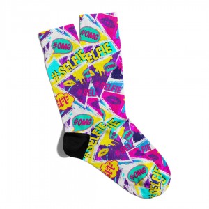 Eğlenceli Çorap Unisex Selfie PopArt Baskılı Çorap ECSOKET131