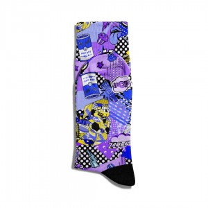 Eğlenceli Çorap Unisex  Skull VX Robot Baskılı Çorap ECSOKET132