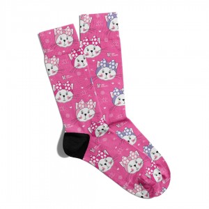 Eğlenceli Çorap Unisex  Kitten Cat K  Baskılı Çorap ECSOKET147