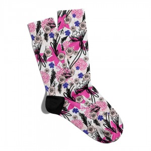 Eğlenceli Çorap Unisex  Cool Rose XT Baskılı Çorap ECSOKET157