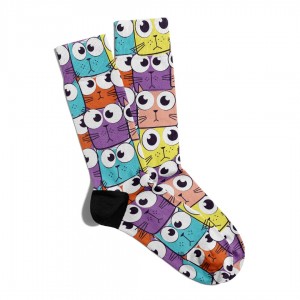 Eğlenceli Çorap Unisex  Renkli Animals TX  Baskılı Çorap ECSOKET160