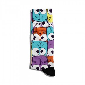 Eğlenceli Çorap Unisex  Renkli Animals TX  Baskılı Çorap ECSOKET160