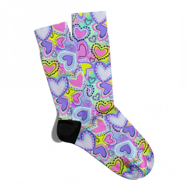 Eğlenceli Çorap Unisex  PopArt Love Ask Baskılı Çorap ECSOKET161