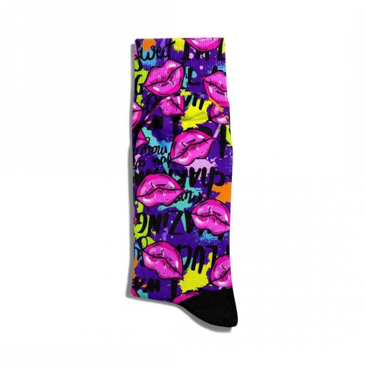 Eğlenceli Çorap Unisex  Luck Amazing PopArt Baskılı Çorap ECSOKET190
