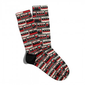 Eğlenceli Çorap Unisex Retro Kaset PopArt Desen Baskılı Çorap ECSOKET199