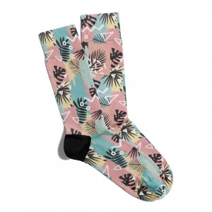 Eğlenceli Çorap Unisex Soft Summer Çicek Baskılı Çorap ECSOKET206