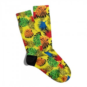 Eğlenceli Çorap Unisex Yaz Modası Çiçekler Baskılı Çorap ECSOKET210