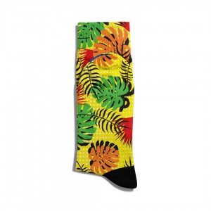 Eğlenceli Çorap Unisex Yaz Modası Çiçekler Baskılı Çorap ECSOKET210