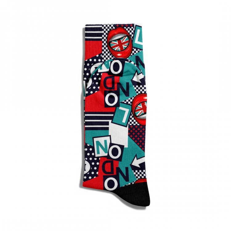 Eğlenceli Çorap Unisex London City Baskılı Çorap ECSOKET215