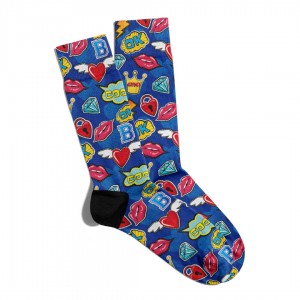 Eğlenceli Çorap Unisex  B Ok Cool PopArt Baskılı Çorap ECSOKET218
