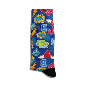 Eğlenceli Çorap Unisex  B Ok Cool PopArt Baskılı Çorap ECSOKET218