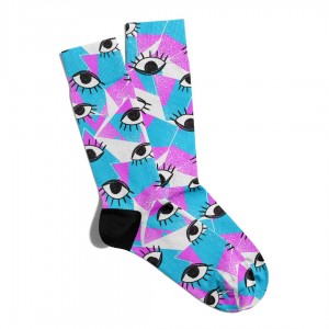 Eğlenceli Çorap Unisex Sun Shine Eyes Baskılı Çorap ECSOKET220
