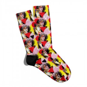 Eğlenceli Çorap Unisex Mitoloji Heykel PopArt Baskılı Çorap ECSOKET221