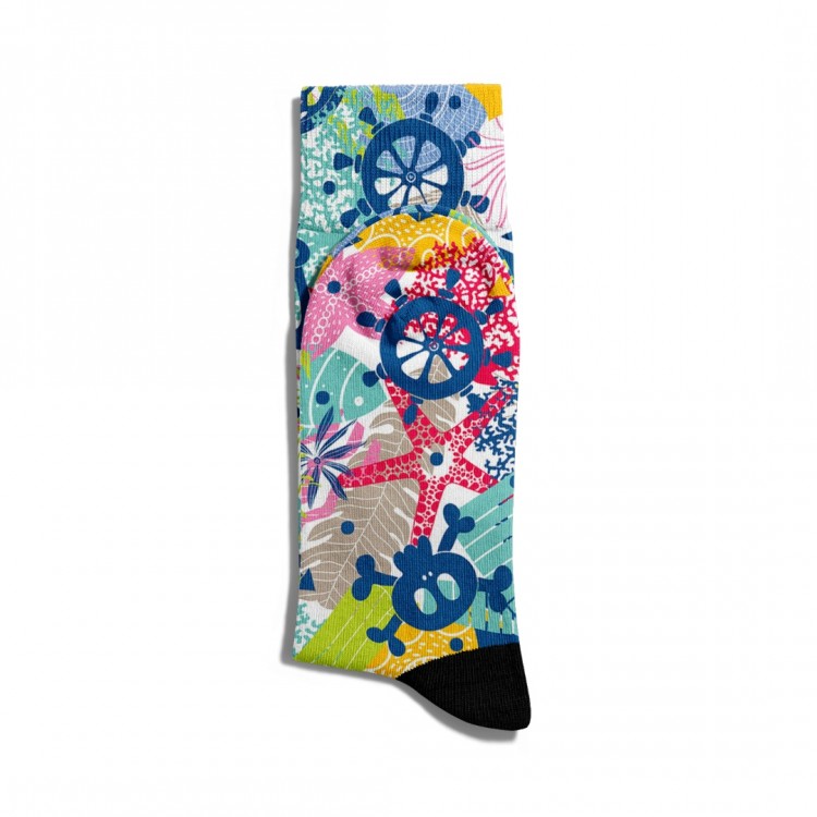 Eğlenceli Çorap Unisex  Sea Skull XG2 Baskılı Çorap ECSOKET224
