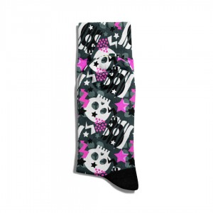 Eğlenceli Çorap Unisex  DXT Skulll Baskılı Çorap ECSOKET227