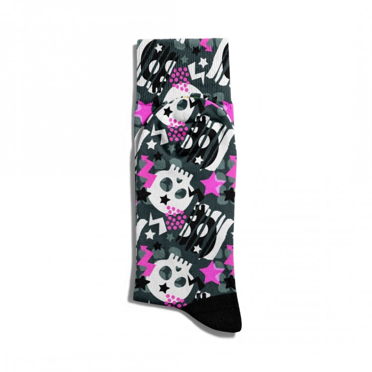 Eğlenceli Çorap Unisex  DXT Skulll Baskılı Çorap ECSOKET227
