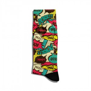 Eğlenceli Çorap Unisex HaHa Boom PopArt Baskılı Çorap ECSOKET233