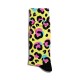 Eğlenceli Çorap Unisex Sarı Leopar Desen Baskılı Çorap ECSOKET235