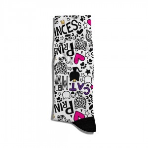 Eğlenceli Çorap Unisex  Meeow Princess Baskılı Çorap ECSOKET250