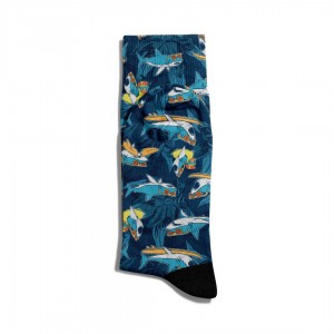 Eğlenceli Çorap Unisex Cool Köpek Balığı Baskılı Çorap ECSOKET262